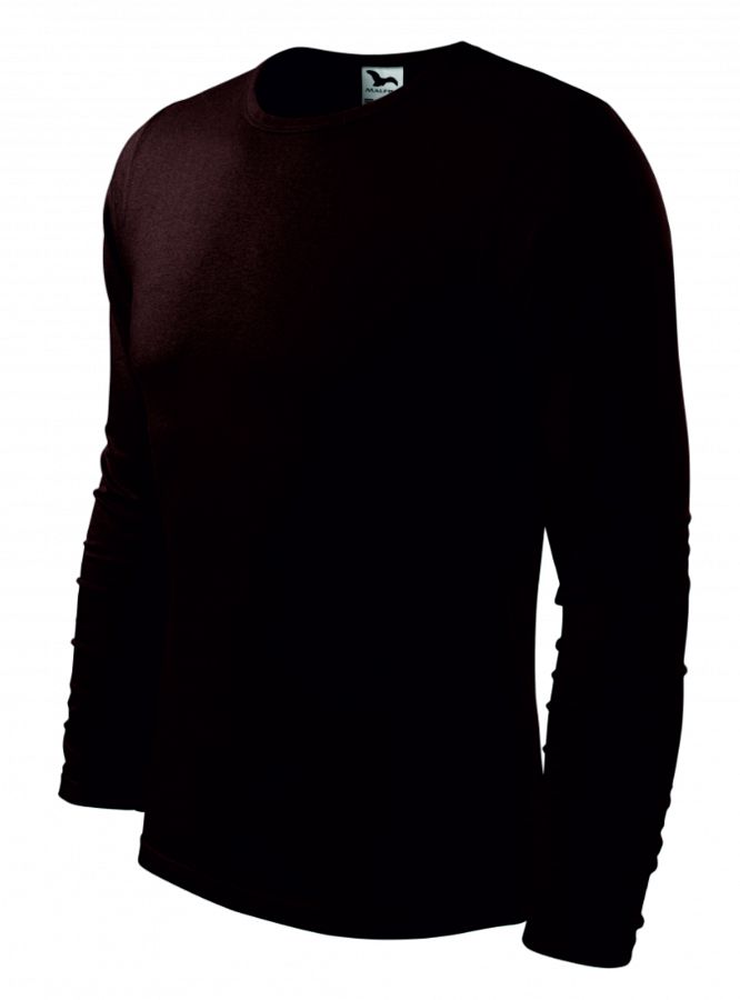 Pánské tričko dlouhý rukáv FIT-T LS 119 kávová vel. S - Obrázek Pánské tričko dlouhý rukáv FIT-T LS 119 kávová vel. S - Obrázek